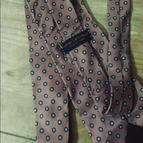 David Crystal Men’s Tie - Picture 8 of 8